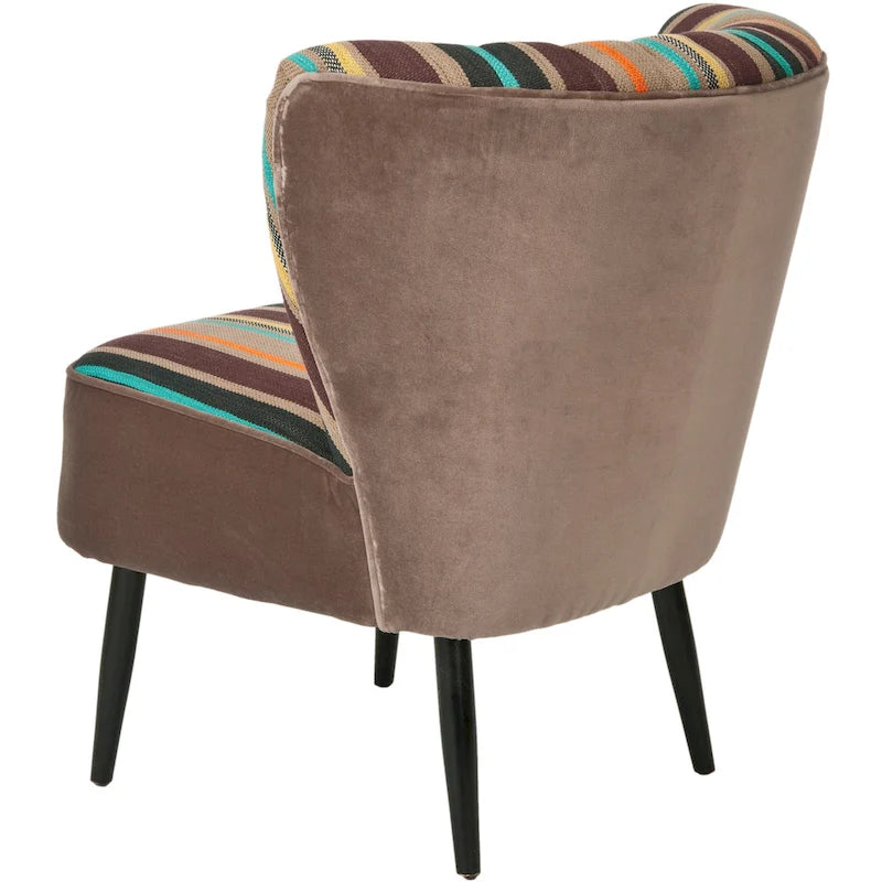 Bunter Sessel mit Regenbogenstreifen - 24W x 28D x 30H