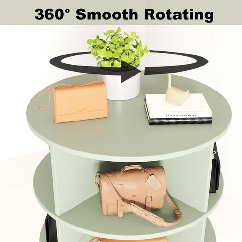 Meuble à chaussures rotatif à 360°, 7 niveaux
