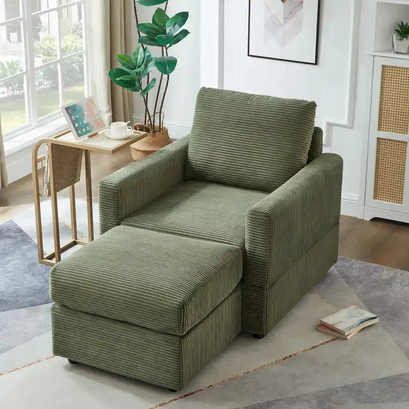 Classic Corduroy Club Chair