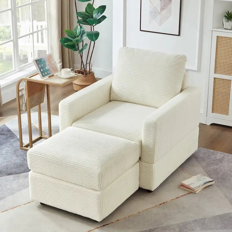 Classic Corduroy Club Chair