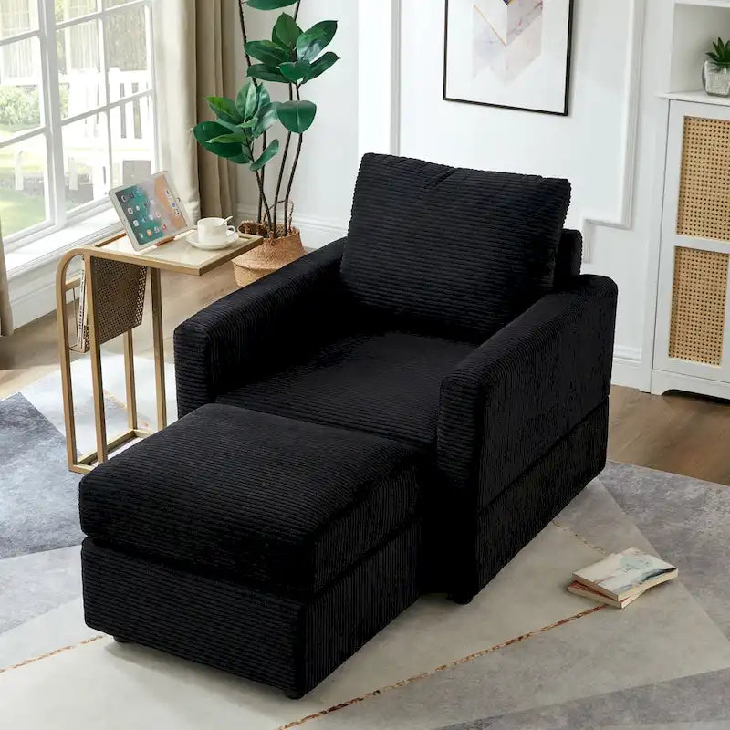 Classic Corduroy Club Chair