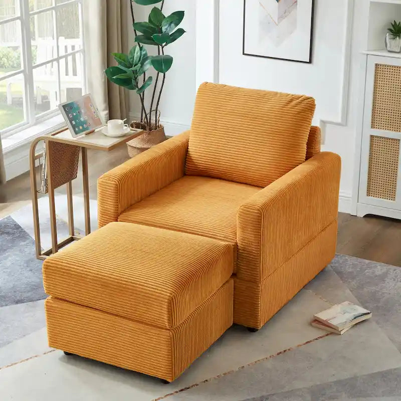 Classic Corduroy Club Chair