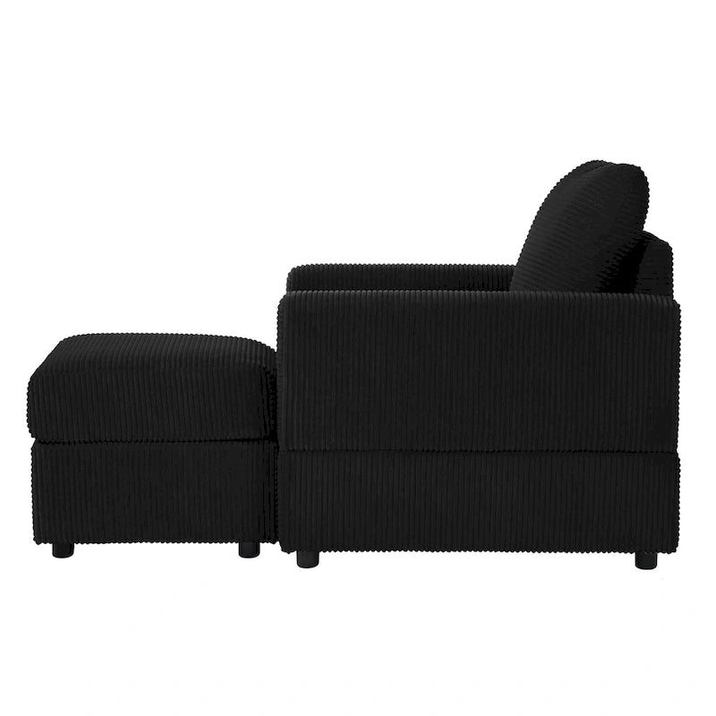 Klassischer Clubsessel aus Cord