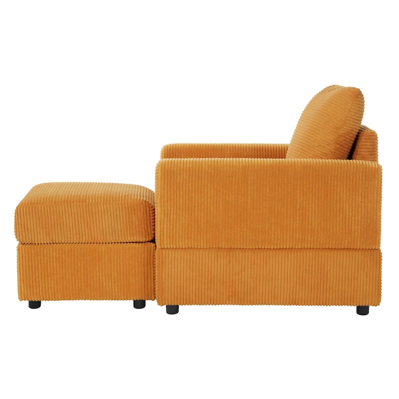 Klassischer Clubsessel aus Cord