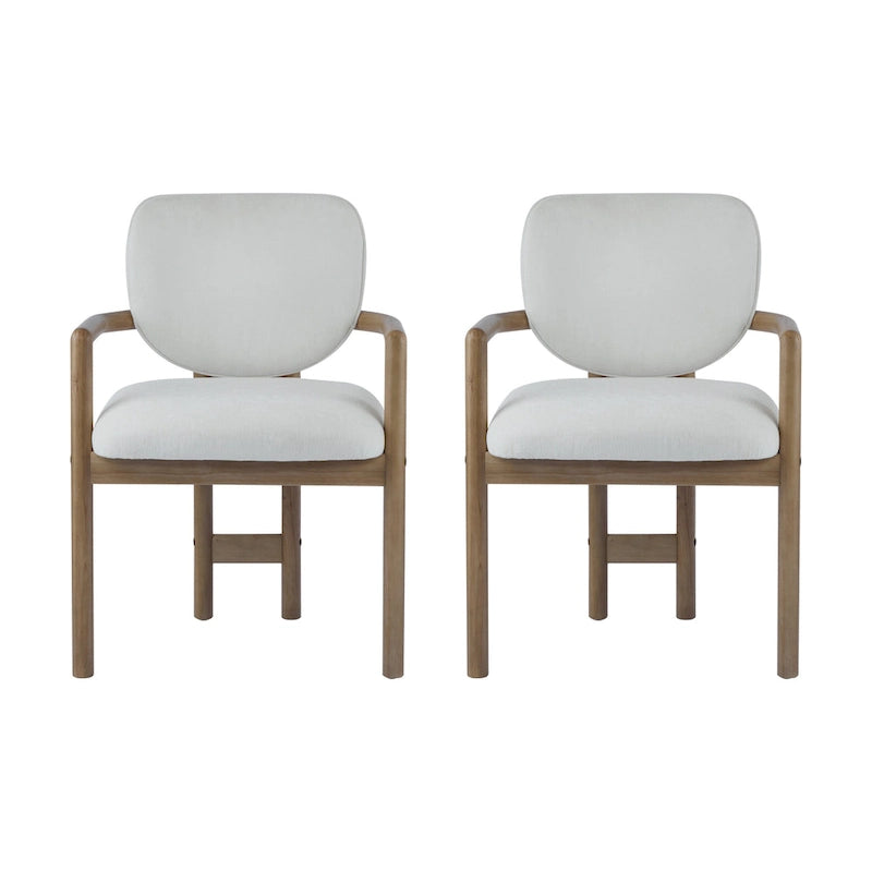Upholstered Dining Chair, Side Chair with Rubber Wood Legs, 300 LBS Weight Capacity