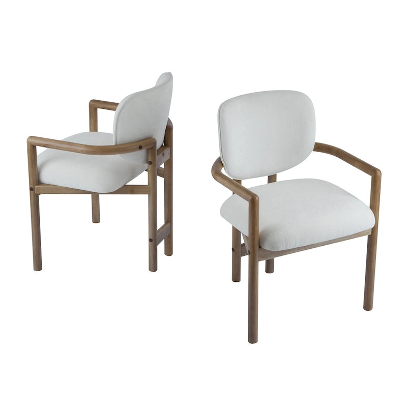 Upholstered Dining Chair, Side Chair with Rubber Wood Legs, 300 LBS Weight Capacity