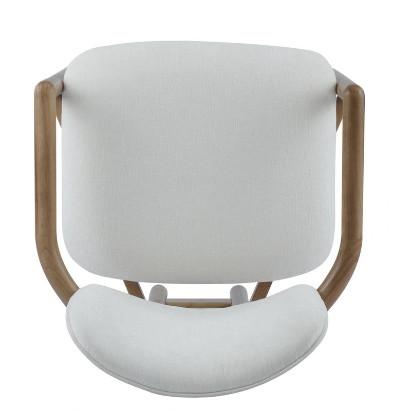 Upholstered Dining Chair, Side Chair with Rubber Wood Legs, 300 LBS Weight Capacity