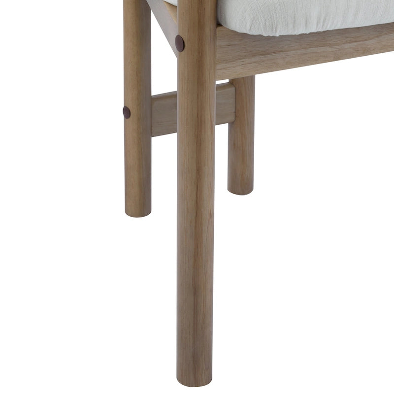 Upholstered Dining Chair, Side Chair with Rubber Wood Legs, 300 LBS Weight Capacity