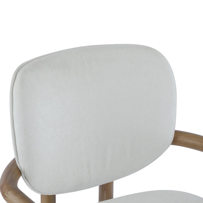 Upholstered Dining Chair, Side Chair with Rubber Wood Legs, 300 LBS Weight Capacity