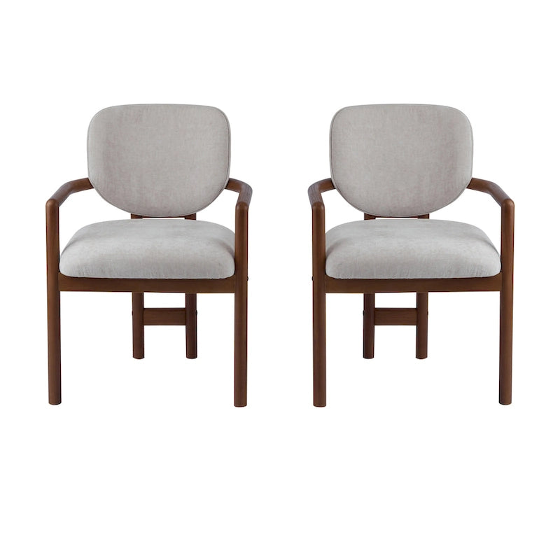 Upholstered Dining Chair, Side Chair with Rubber Wood Legs, 300 LBS Weight Capacity