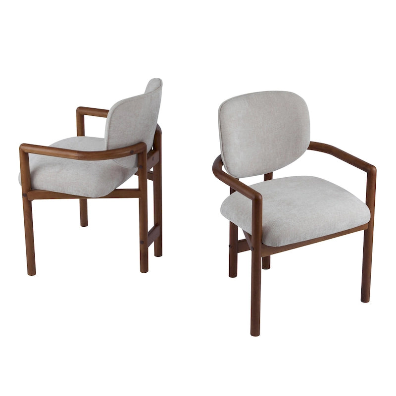 Upholstered Dining Chair, Side Chair with Rubber Wood Legs, 300 LBS Weight Capacity