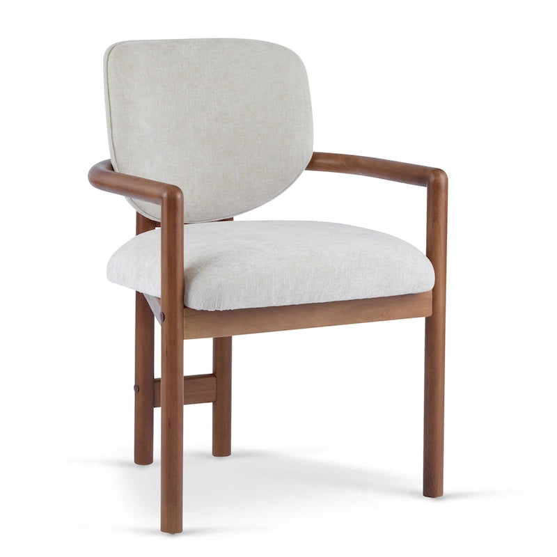 Upholstered Dining Chair, Side Chair with Rubber Wood Legs, 300 LBS Weight Capacity