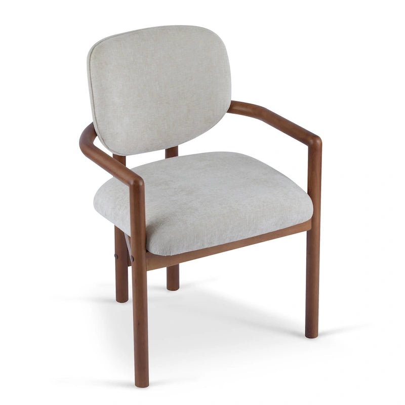 Upholstered Dining Chair, Side Chair with Rubber Wood Legs, 300 LBS Weight Capacity