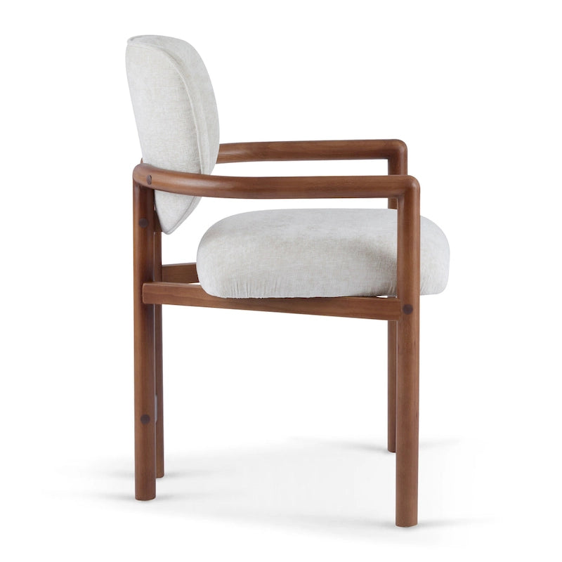 Upholstered Dining Chair, Side Chair with Rubber Wood Legs, 300 LBS Weight Capacity