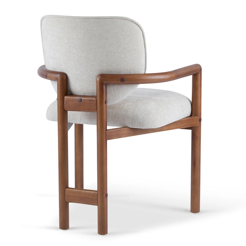 Upholstered Dining Chair, Side Chair with Rubber Wood Legs, 300 LBS Weight Capacity
