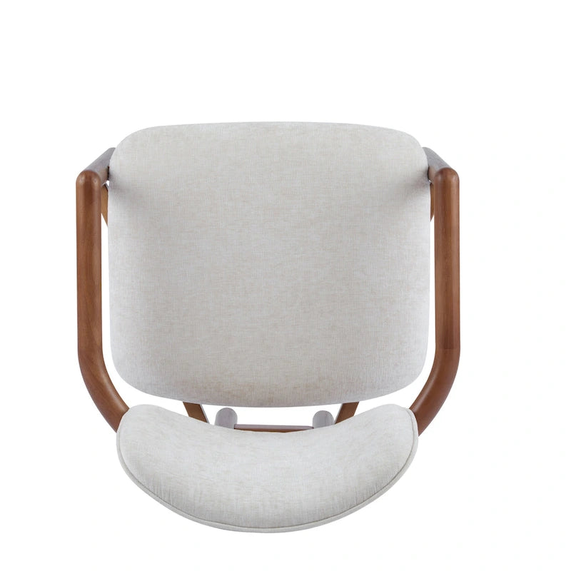 Upholstered Dining Chair, Side Chair with Rubber Wood Legs, 300 LBS Weight Capacity