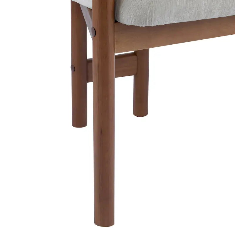 Upholstered Dining Chair, Side Chair with Rubber Wood Legs, 300 LBS Weight Capacity
