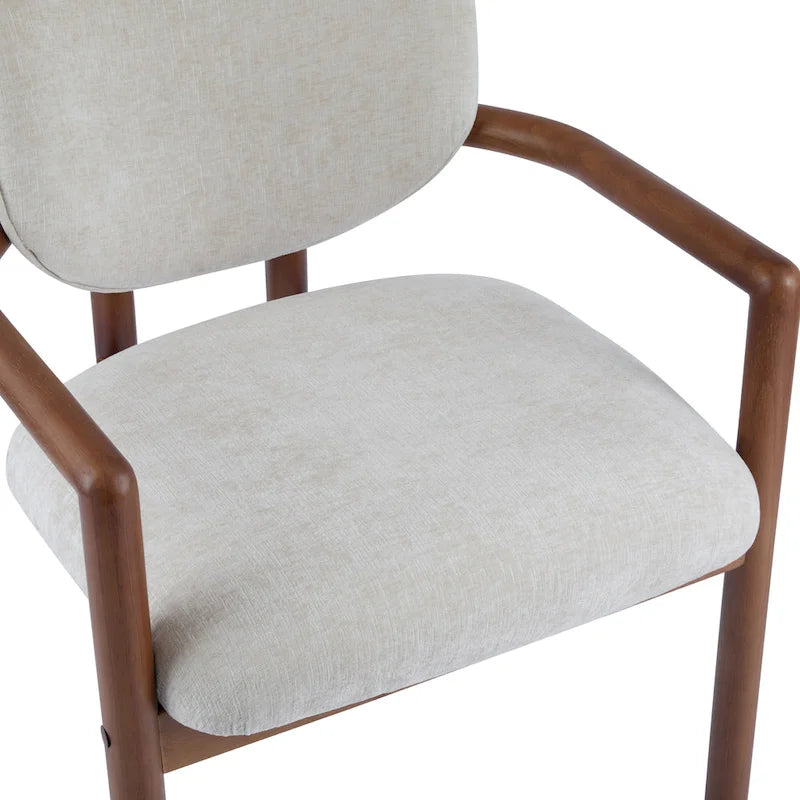Upholstered Dining Chair, Side Chair with Rubber Wood Legs, 300 LBS Weight Capacity