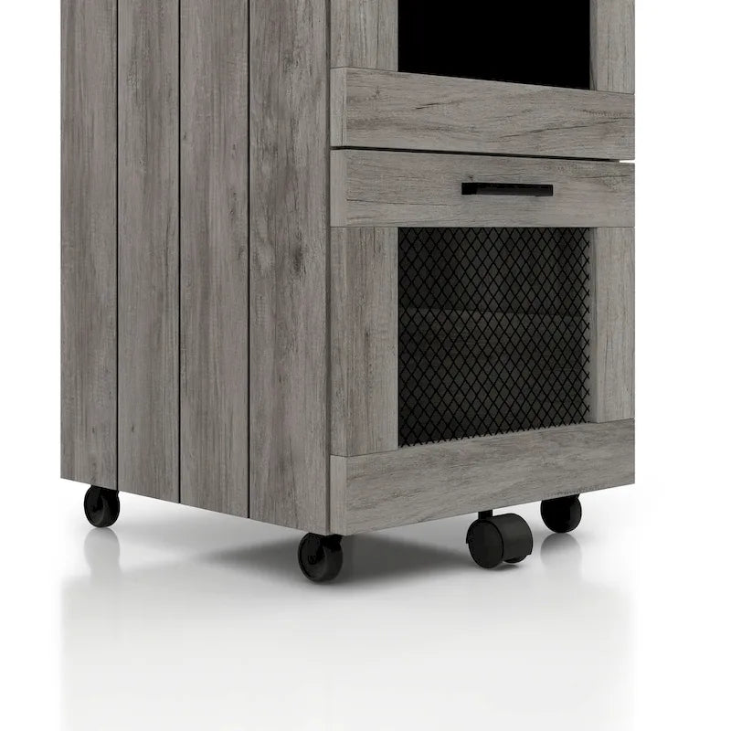Rustic Grey 2-Drawer File Cabinet