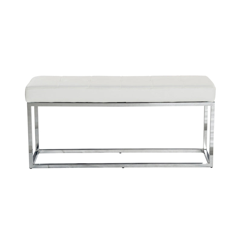 Tufted PU Metal Bench