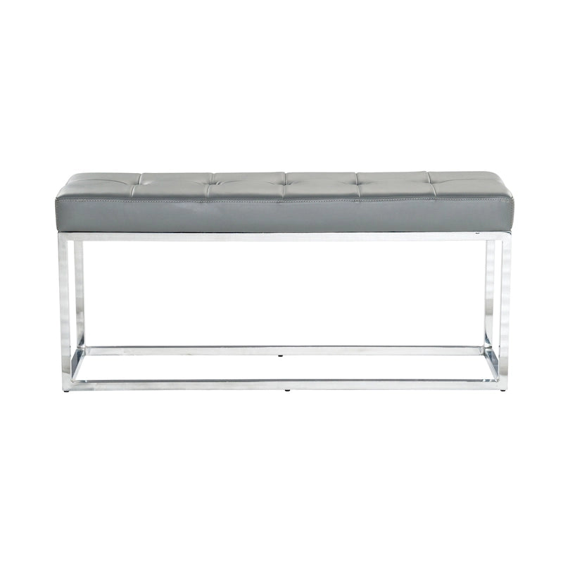 Tufted PU Metal Bench
