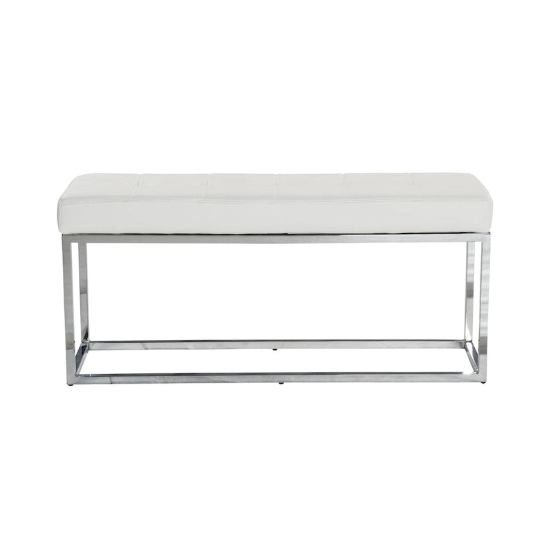 Tufted PU Metal Bench