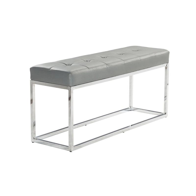 Tufted PU Metal Bench