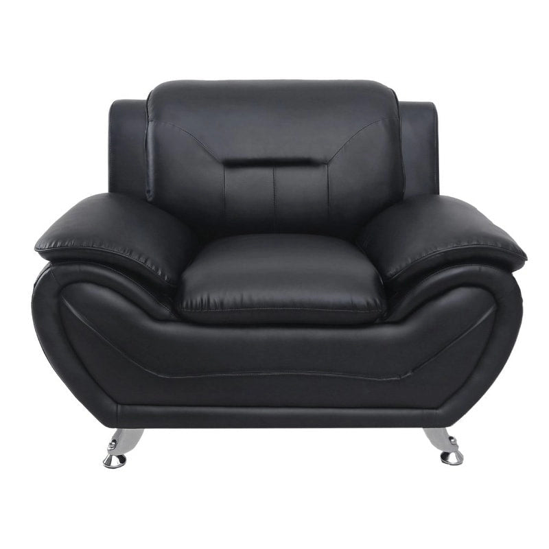 Michael Segura Faux Leather Upholstered Club Chair