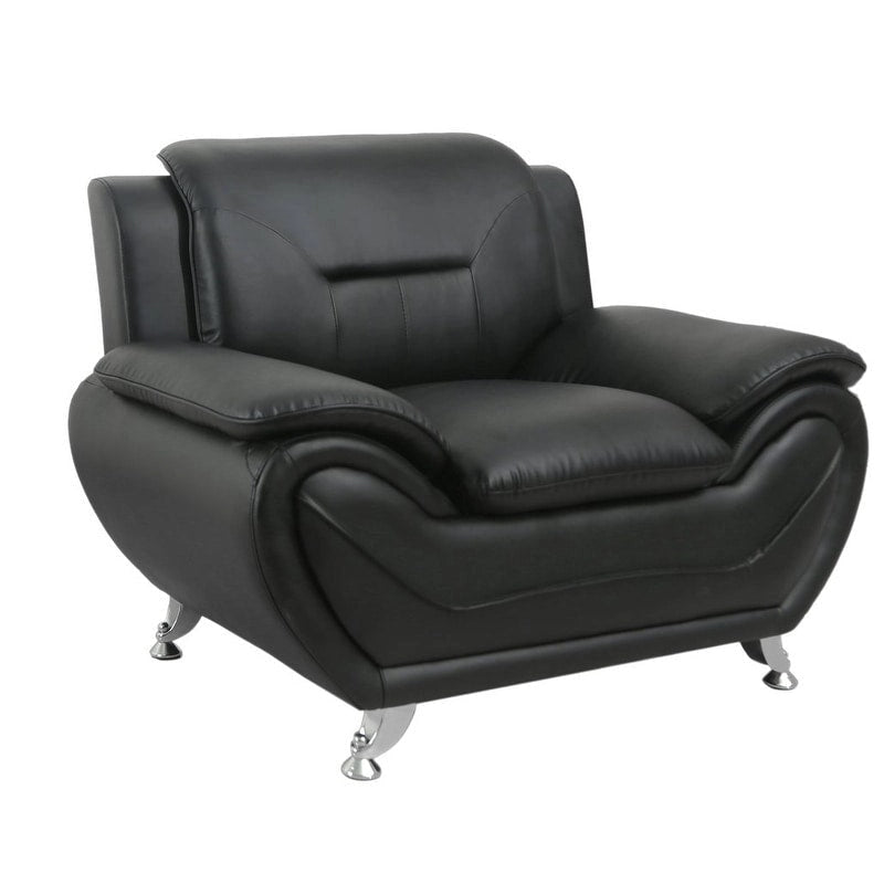 Faux Leather Upholstered Club Chair