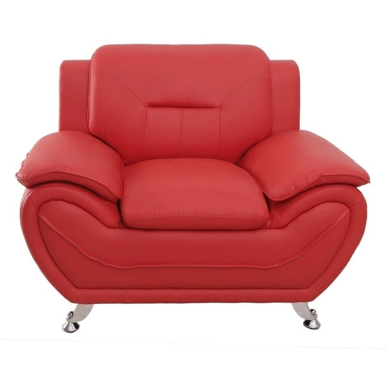 Faux Leather Upholstered Club Chair