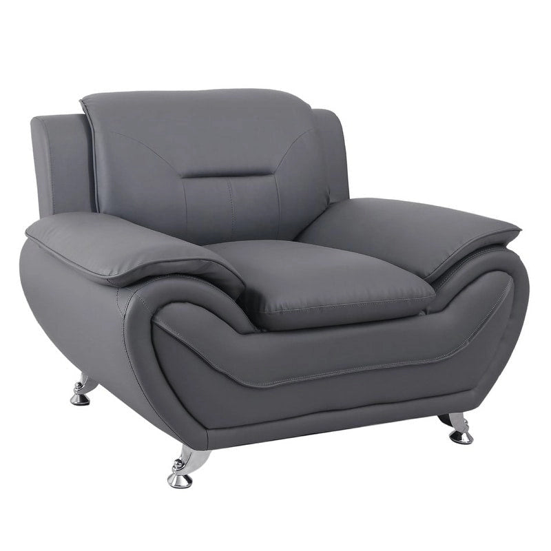Faux Leather Upholstered Club Chair