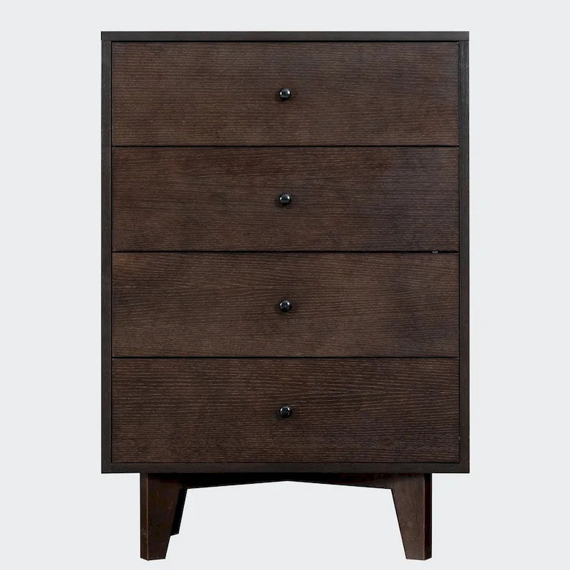 4-Drawer Dresser with Round Handle