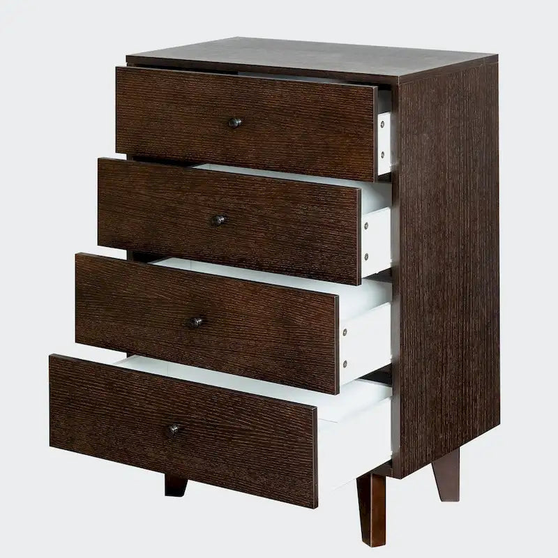 4-Drawer Dresser with Round Handle