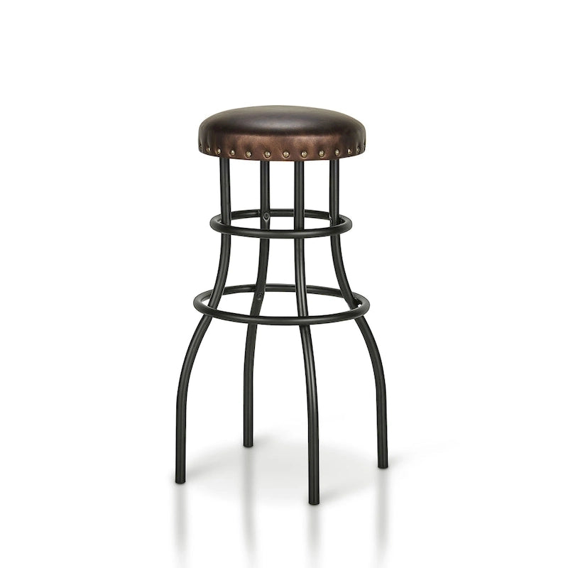 Rustic Bronze Metal Counter Height Barstool