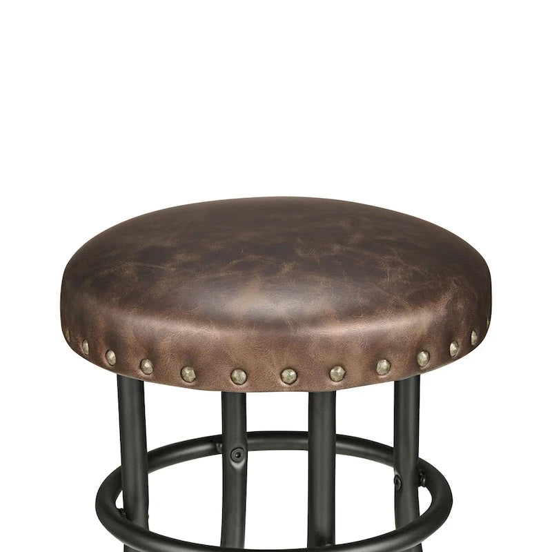 Rustic Bronze Metal Counter Height Barstool