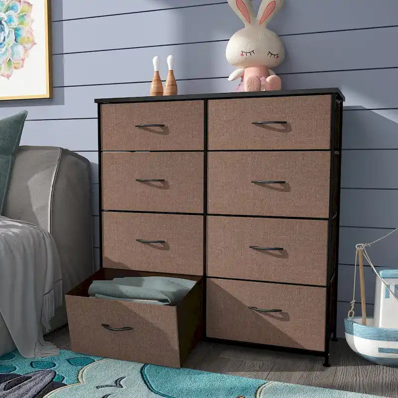 8 Drawer Vertical Dresser Storage Tower