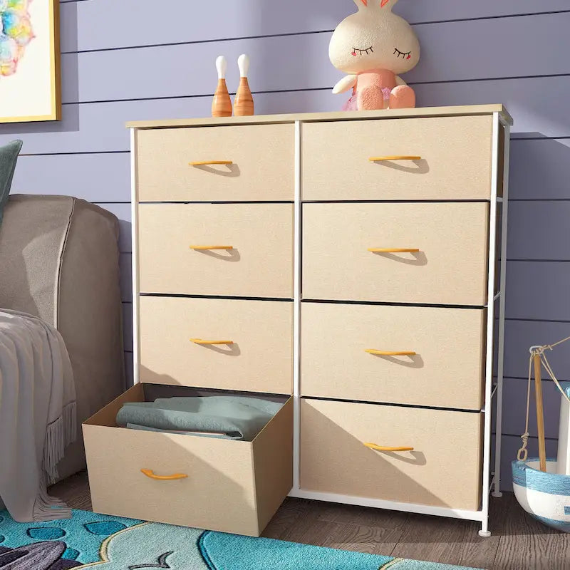 8 Drawer Vertical Dresser Storage Tower