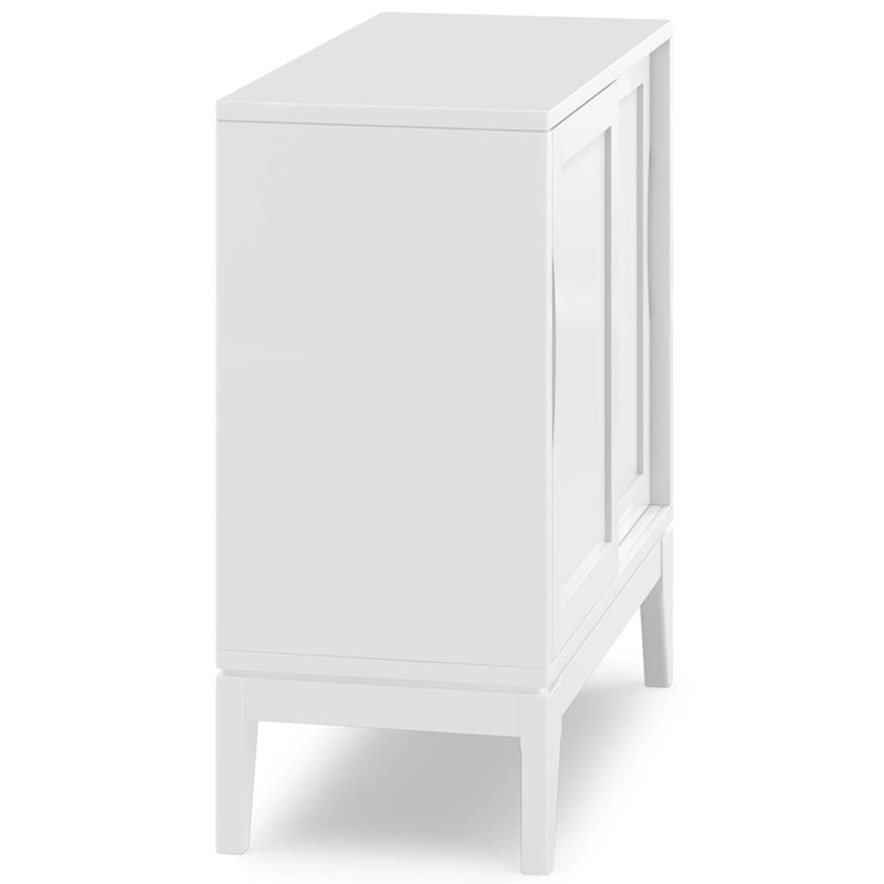Niedriger Stauraumschrank aus Massivholz im modernen Mid-Century-Stil, 30 Zoll breit - 30W x 14D x 31H