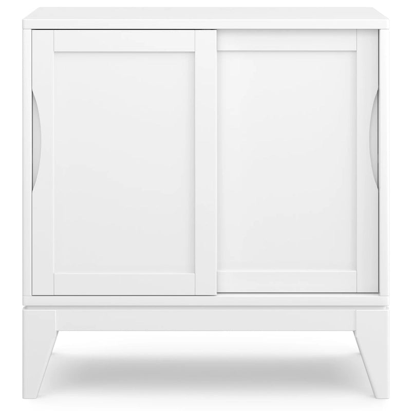 Niedriger Stauraumschrank aus Massivholz im modernen Mid-Century-Stil, 30 Zoll breit - 30W x 14D x 31H