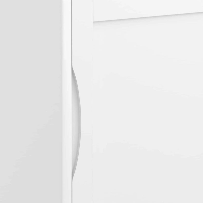 Niedriger Stauraumschrank aus Massivholz im modernen Mid-Century-Stil, 30 Zoll breit - 30W x 14D x 31H