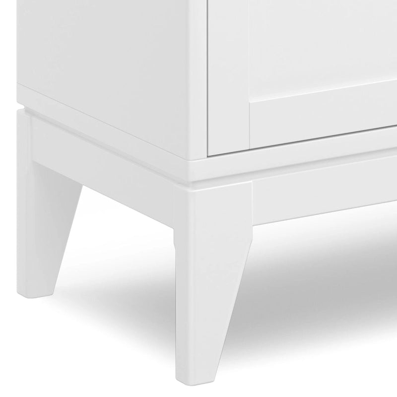 Niedriger Stauraumschrank aus Massivholz im modernen Mid-Century-Stil, 30 Zoll breit - 30W x 14D x 31H