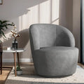 Swivel Barrel Round Comfy Accent Chair