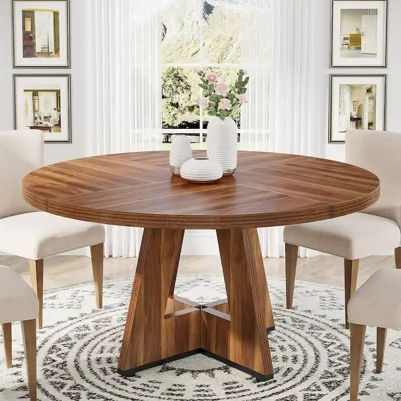 47 Inch Round Dining Table for 4