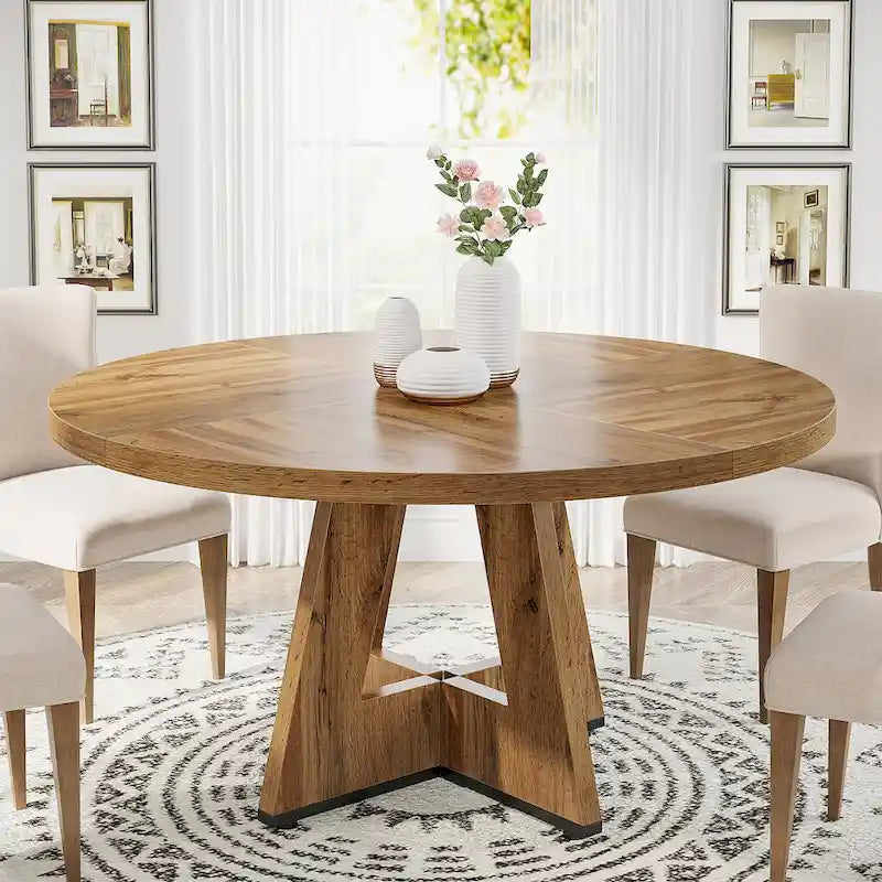 47 Inch Round Dining Table for 4