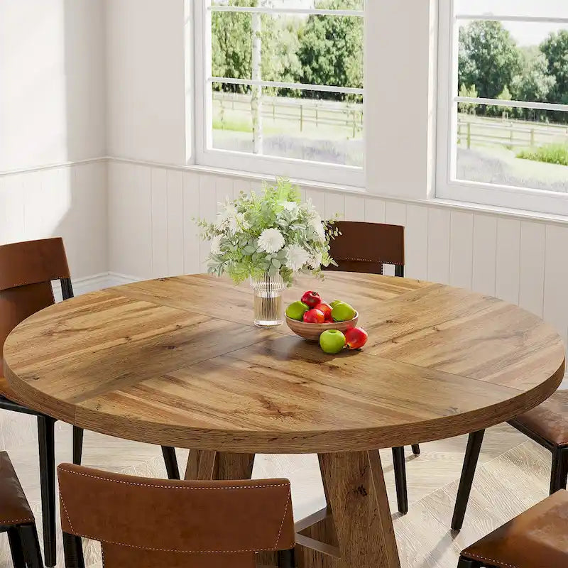 47 Inch Round Dining Table for 4