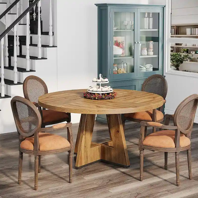 47 Inch Round Dining Table for 4