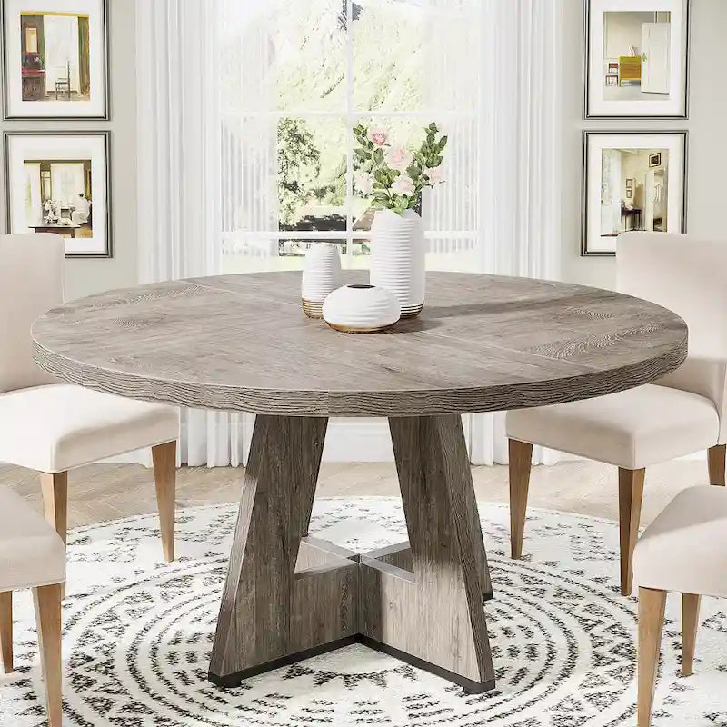 47 Inch Round Dining Table for 4