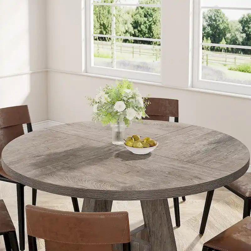 47 Inch Round Dining Table for 4
