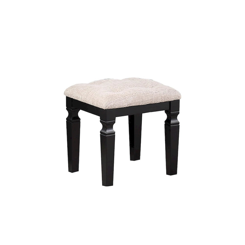 Schminktisch aus Stoff und Holz