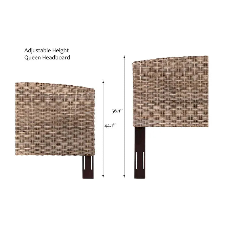 Verstellbares Rattan-Kopfteil